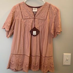•NWT• top- pink rose brand from target. Size L.